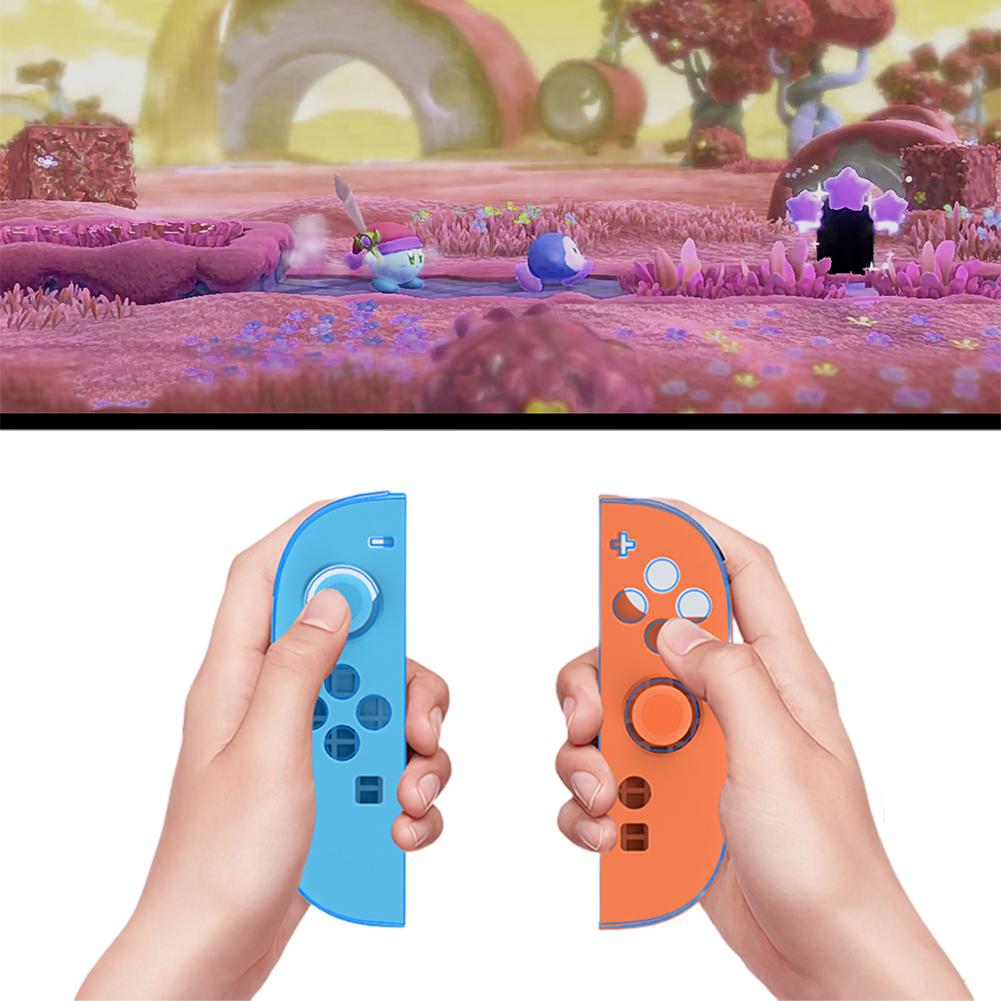 Чехол для Switch 2 Joy-con, Силиконовый чехол-рукоятка, Противоскользящий корпус, Замена с 2 колпачками для стиков, Мягкий силиконовый чехол