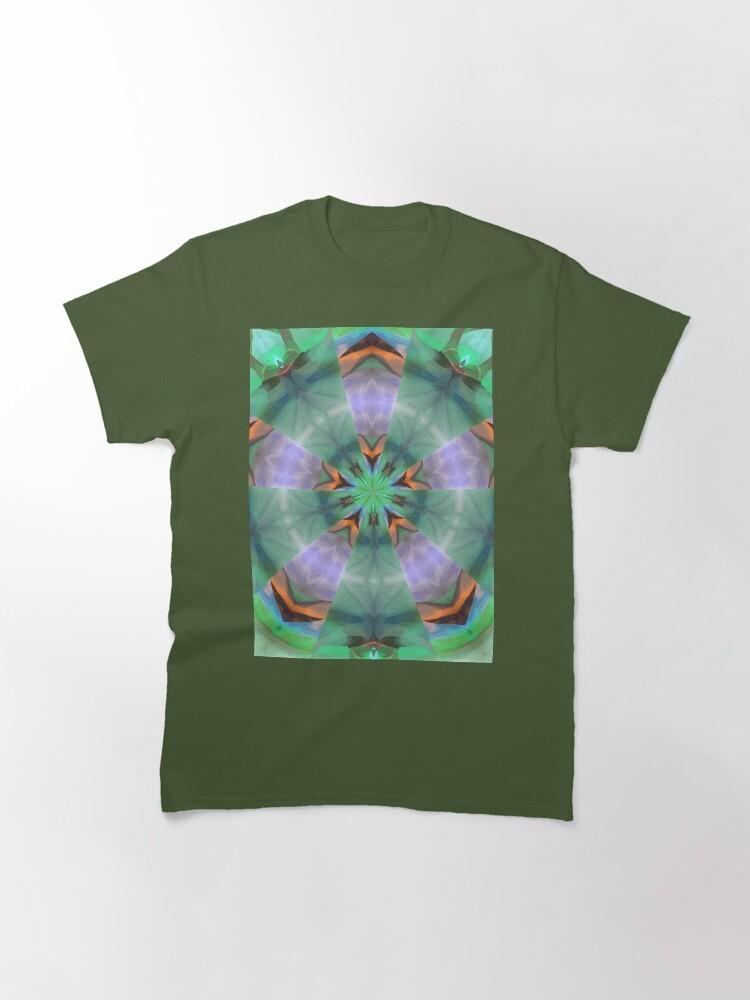 Pentangle Pastel Shades Multicolored Kaleidoscope Pentangle Pattern 6 Classic T-Shirt