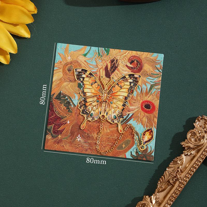 2024 Cute Butterfly Metal Bookmark Colorful Bronzing Bookmark With Chain Gifts For Book Lovers Readers Writers Friends Adults