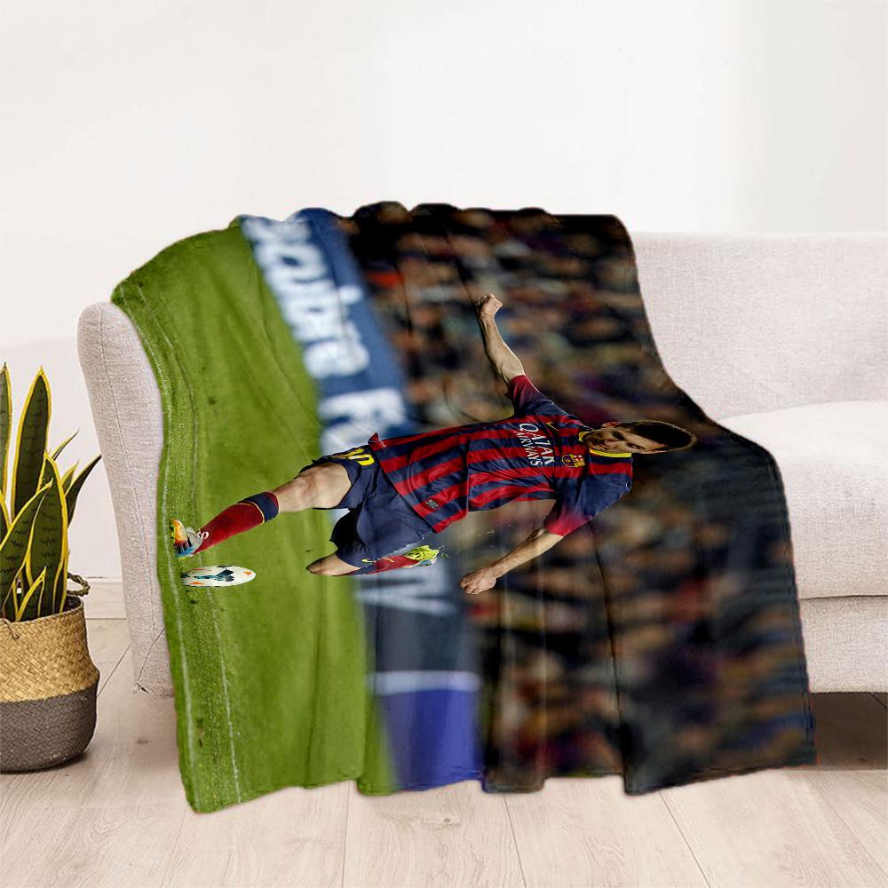 Messi Scores Crucial Goal Blanket Warmthful Decor Great for Sofa Couch Office Four Seasons Universal Modern Gifts For Family Or Friends