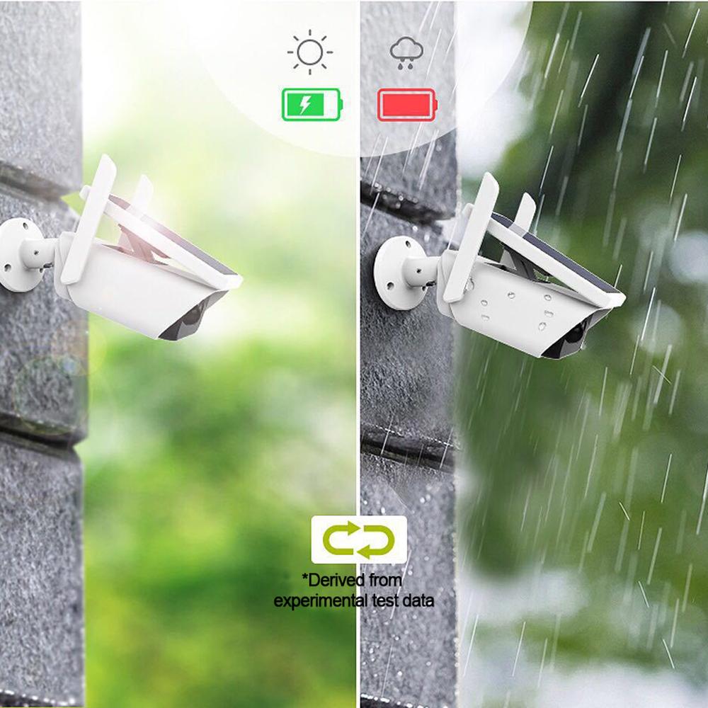 Солнечная камера, 3 МП, питание от батареи, Wi-Fi, IP-камера, уличная беспроводная камера наблюдения, 4 МП, водонепроницаемая, IP66, CCTV PIR