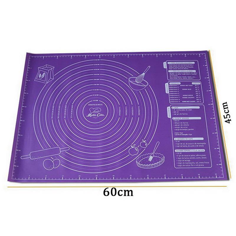Silicone Pad Baking Mat Sheet Kneading Dough Mat for Kitchen Non-Stick Maker