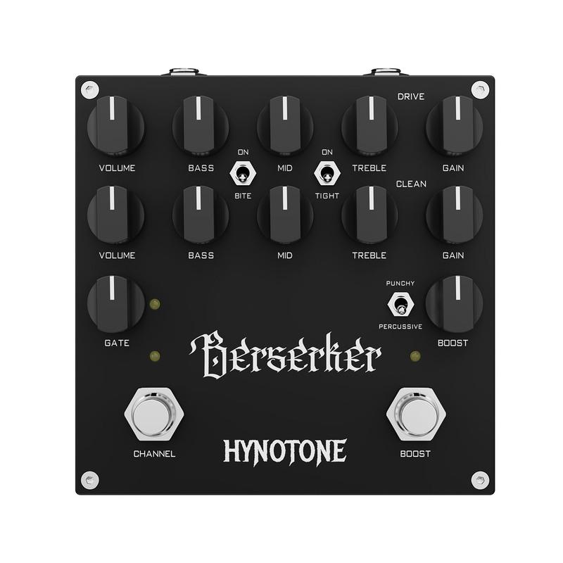 TOPPING Berserker Dual-Channel Preamp Pedal each with its own Gain, Volume, and 3-band EQ (Bass, Mid, Treble)