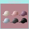 Adorable Korean Bowknot Baseball Cap For Girls All-season Soft Top Pink Hat