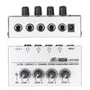 HA400 Ultracompact 4 Channels Mini Audio Stereo Headphone Amplifier with Power Adapter