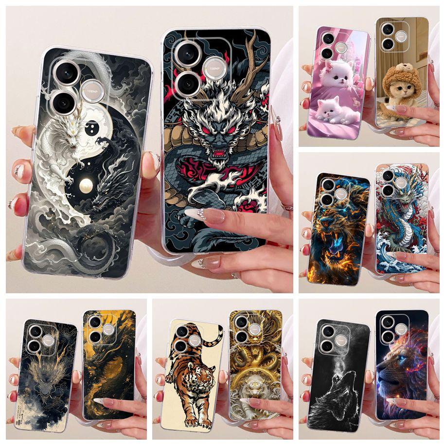For Cover Honor 600 Lite 2026 Phone Case LNA-NX1 Cool Dragon Cartoon Soft Silicone Slim Back Coque For Honor 500 Smart 5G Bumper