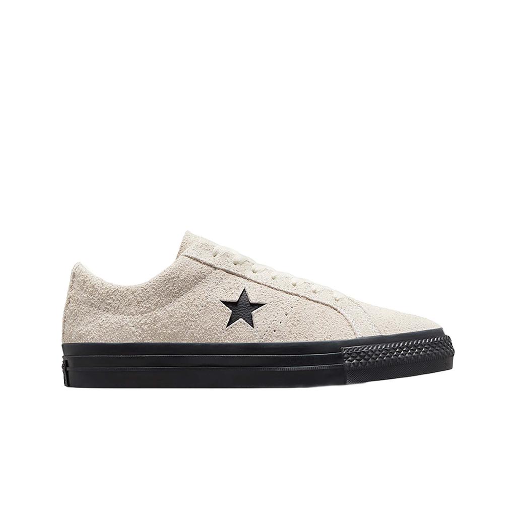 Converse One Star Pro Ox Suede Egret Black