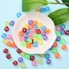 Unisex Fashion Necklace Spacer Beads Bracelet Dice Beads Acrylic Square Shape DIY 8mm 50pcs For Jewelry Making Accessories