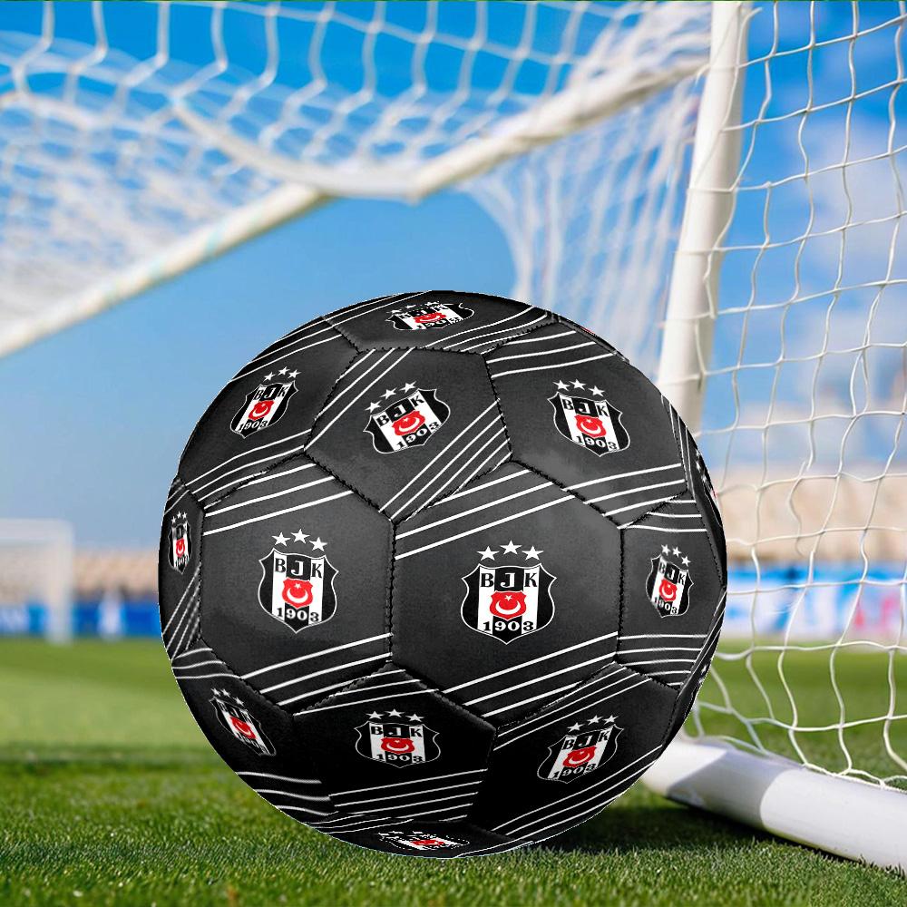 Besiktas Crest Legacy 1903 Size 5 Soccer Ball, Suitable for Training and Matches, High-Elasticity, Wear-Resistant Material Gift for Fan