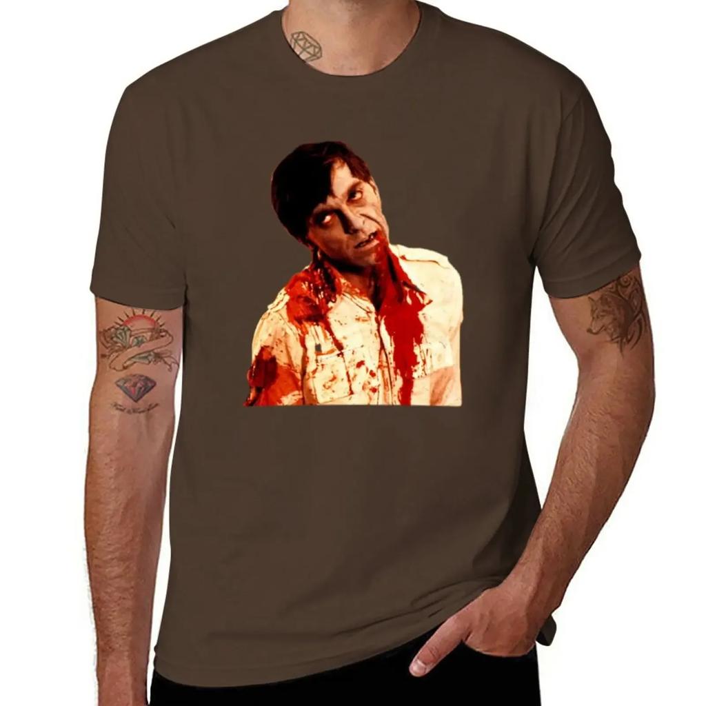 Dawn of the Dead T-Shirt summer clothes vintage blanks plain black t shirts men