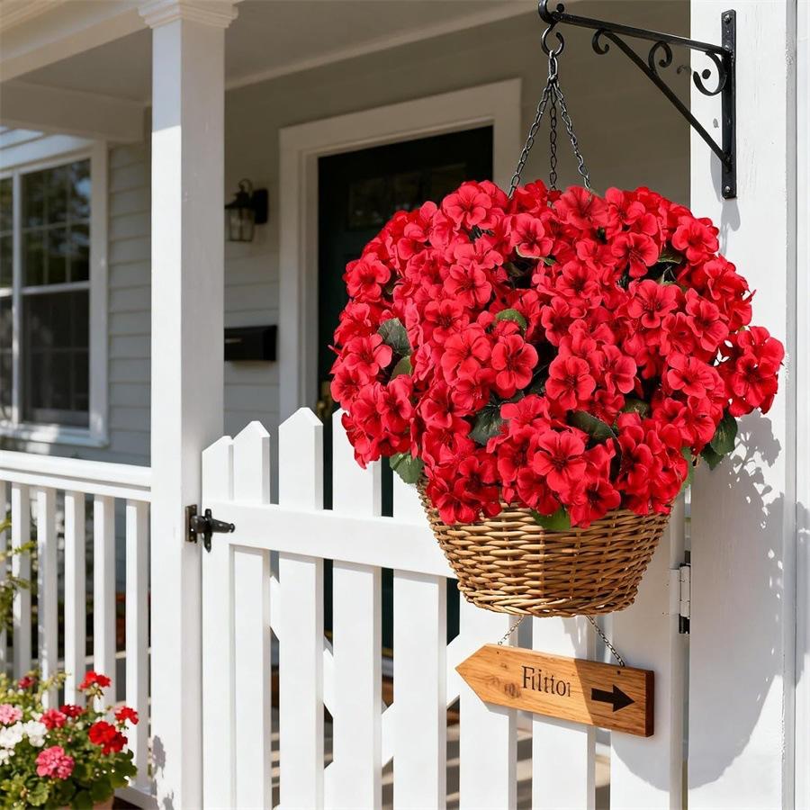 10Pcs Artificial Begonia Flowers Silk Hydrangea Bouquet Fake Floral Bush For Wedding Home Garden Decoration