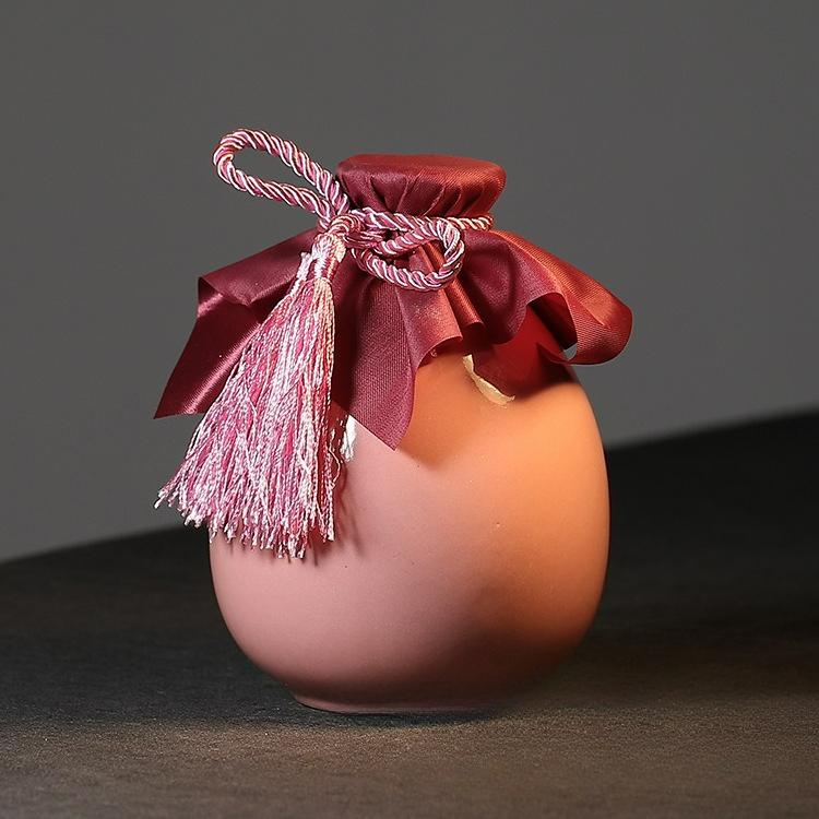 Sake Distribution Wine Pot with Cover Liquor Warmer Household Ceramic Bottle Creative Barware Flagon Small Stoup Single Pot