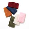 Women Scarf Solid Color Thickened Plush Soft Fabric Winter Scarf Outdoor Activities Cycling Windproof Cold Weather Scarf