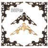 Corner Brackets 30PCS Decorative Notebook Cover Bronze Photo Frame Corner Bracket for Menus Bracket Decor