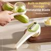 Splash-proof Fruit Peeler Tools Efficient Fruit Scraper Storage Type Vegetable Peeler  Camping Use