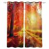 Осенний Закат Лес Блэкаут Шторы Для Гостиной Спальни Оформление Окна Жалюзи Драпировки