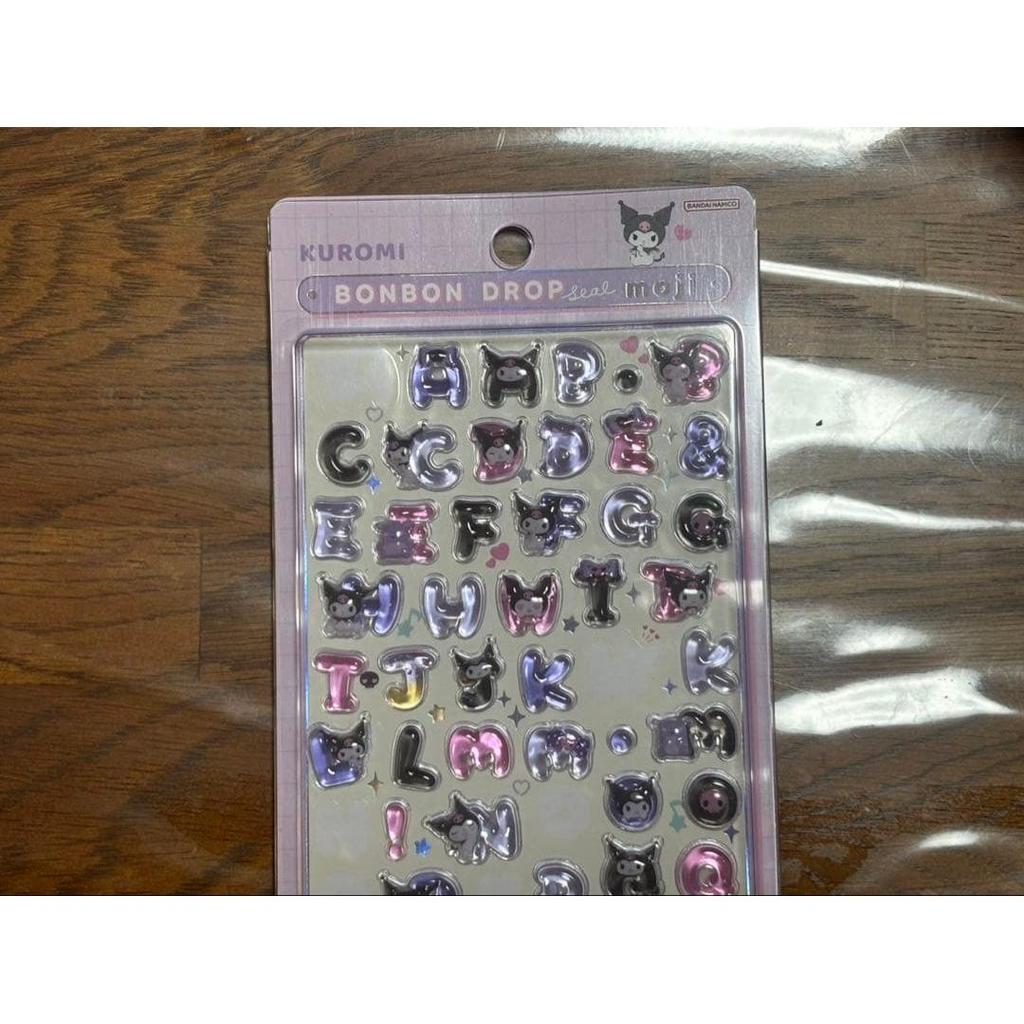 Used Sanrio Bonbon Drop Sticker Moji Character Bondro Kuromi Some parts are missing