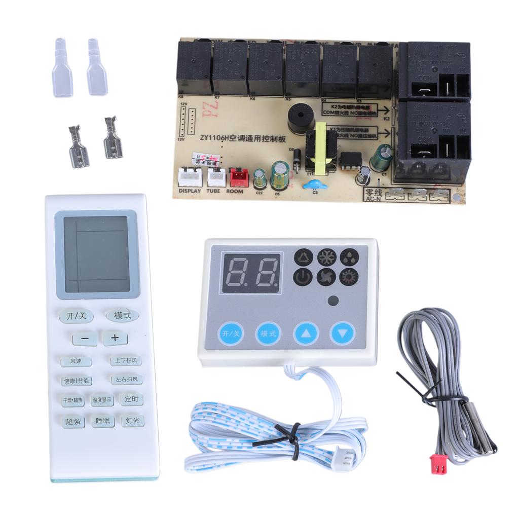 Air Conditioner Control Panel Board Computer Board Modified with LCD Display Universal Control System Temperature Manage