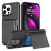 Чехол для iPhone 16 15 14 13 12 11 Pro Max Plus, кошелек, держатель для кредитных карт, слот для удостоверения личности, прочный защитный противоударный чехол