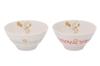 Yamaka Shoten Rice Cute Snoopy Nostalgia Rice Bowl of 2 Bowl, (Set Colors)