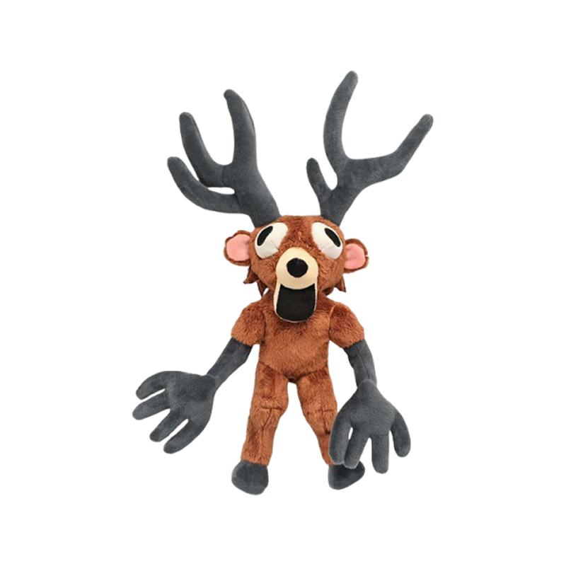 2026 New 99 Nights In The Forest Plush Game Merchandise Brown Stand And Sit Elk Deer White Owl Stuffed Doll Pillow For Kid Gifts