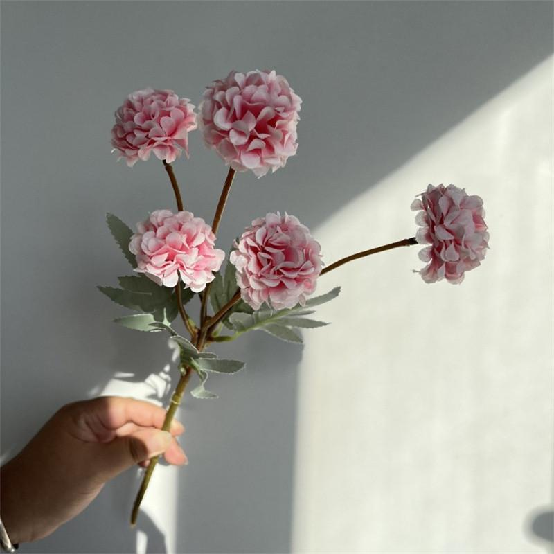 5 головок хризантем для пинг-понга, искусственные цветы, предметы интерьера, искусственные цветы, мягкие украшения, украшения для гостиной, цветочные украшения для свадьбы