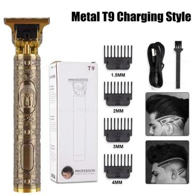 Мужская машинка для стрижки волос T9, профессиональная USB-машинка для стрижки волос, аккумуляторная машинка для стрижки волос, парикмахерская бритва-триммер, электрический триммер для бороды
