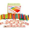 Wooden Arithmetic Counting Sticks for Early Education - Kindergarten and Primary School Teaching Aids In Tin Box
