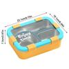 304 Stainless Steel Thermal Lunch Box 3 Compartments Bento Lunch Box  School Use