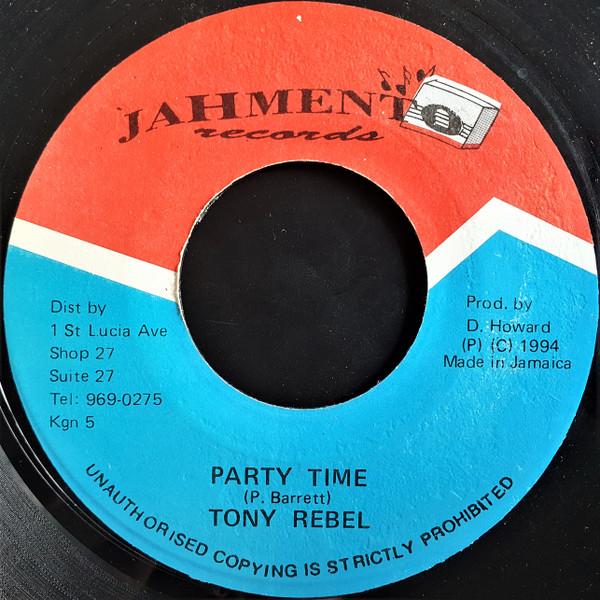 7-дюймовая пластинка TONY REBEL / NINJAMAN & RISTO BENJI - Время вечеринки / Приправь это перцем НИКАКОЙ Jahmento Record 1994 Ямайка Регги, Ска и Даб Б/У