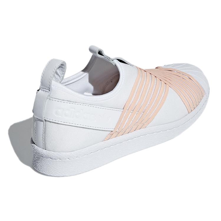 Adidas Superstar Slip On White Orange Women's D96704