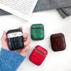 Чехол для наушников с каменным узором из кожи для AirPods 2, защитные аксессуары для наушников