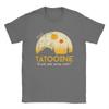 Футболка Visit Tatooine для мужчин, винтажная футболка из чистого хлопка, футболка с круглым вырезом, топы с коротким рукавом, уникальные