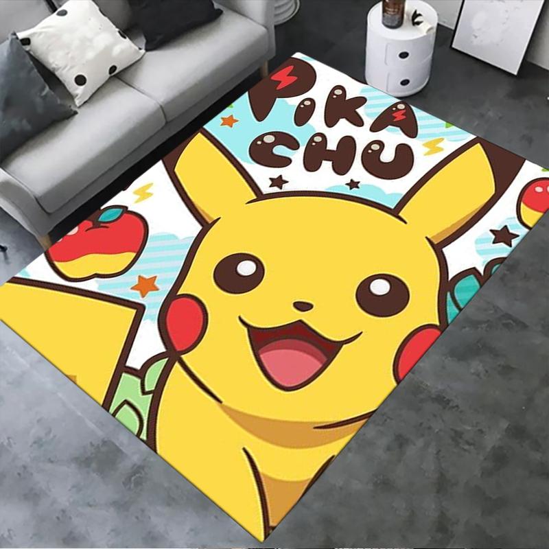 Новый ковер-коврик Pokemon 2025 для гостиной, спальни, дома, украшение дивана, детский игровой, противоскользящий напольный коврик 76