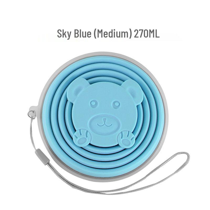 Портативный дорожный стакан из пищевого силикона: Складной и Легкий для переноски