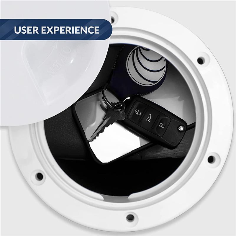 4In Marine Round pection Deck Plate Hatch With Detachable Smooth Center, Water Tight For Outdoor tallations,