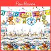 Delightful Word Party Theme Party Supplies Set Featuring Colorful Plates Cups And Cheerful Birthday Decorations