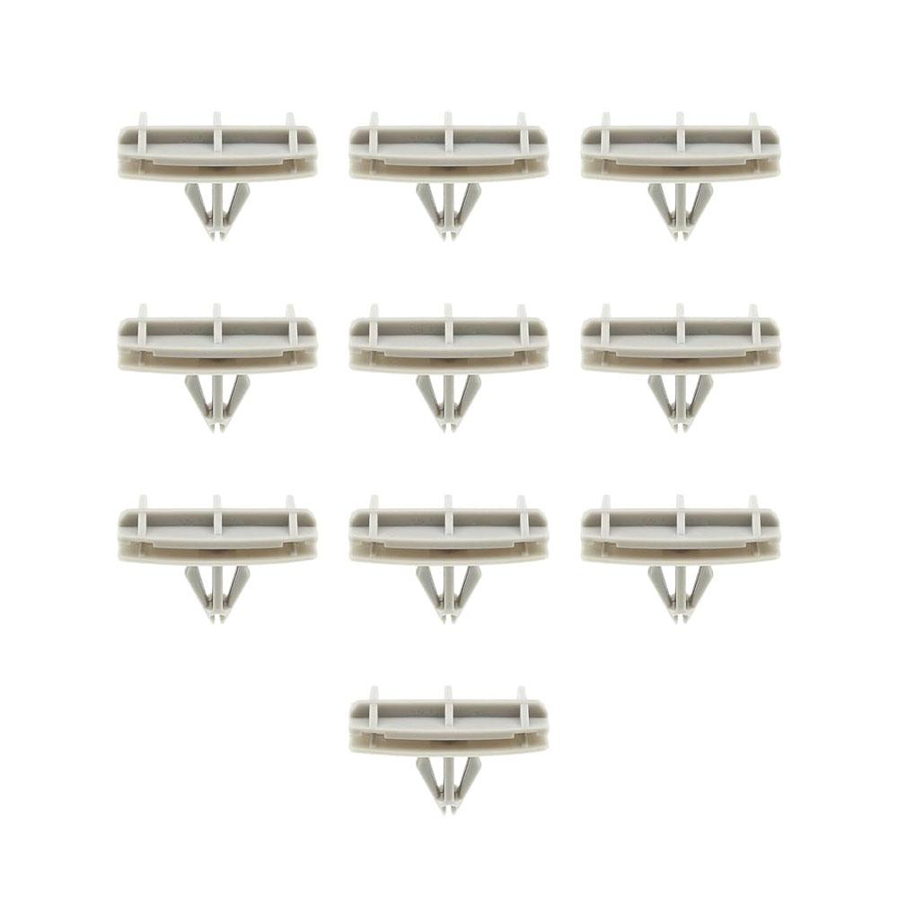 10pcs Fender Flare Moulding Clips for Jeep Liberty Wrangler Gray