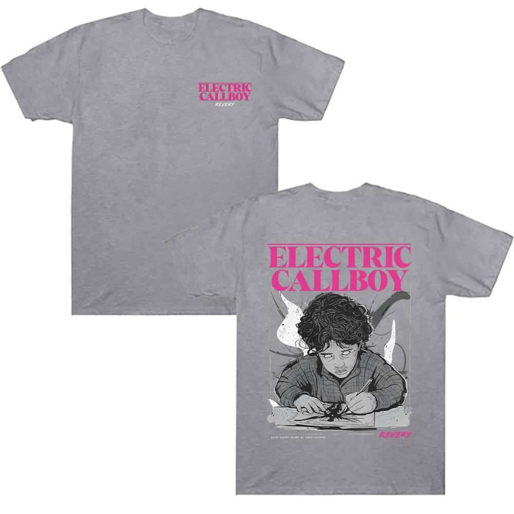 Футболки Electric Callboy Revery Paint Модный принт Топ Футболка Лето Новинка Легкая и Тонкая Мужская Женская Футболка С Коротким Рукавом Хлопковые Футболки