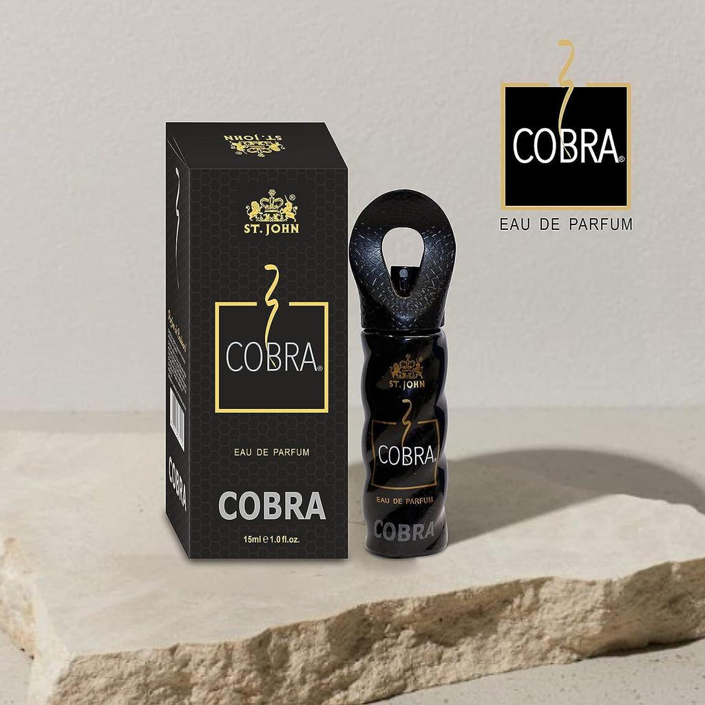 ST. JOHN COBRA Body Perfume For Men | Irresistible Scent Fresh & Soothing Good Fragrance Perfume For Men | Long Lasting Smell, Eau De Parfum - 30Ml