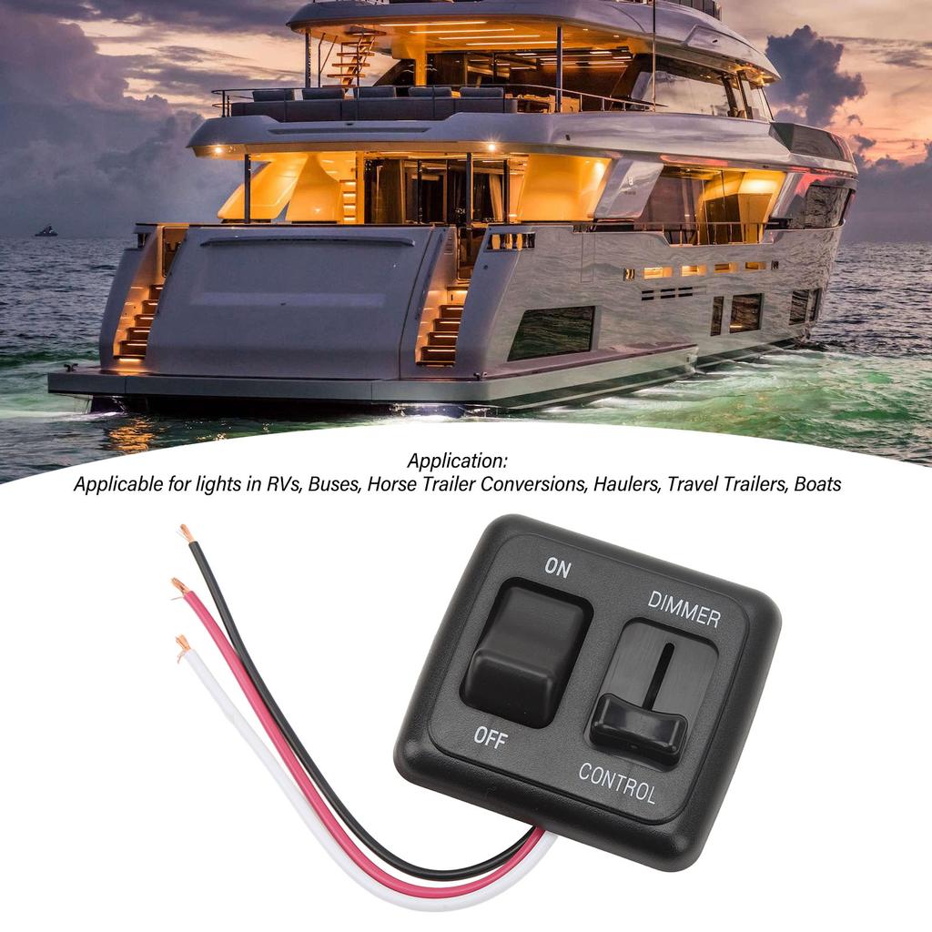 12 В тумблер с регулятором яркости высокой стороны для светодиодных галогенных ламп накаливания для автофургонов, грузовиков, полос, регулятор яркости для светодиодов