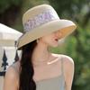 Summer Hat Female Floral Streamer Raffia Straw Hat Seaside Beach Hat Sun Hat Sun Hat