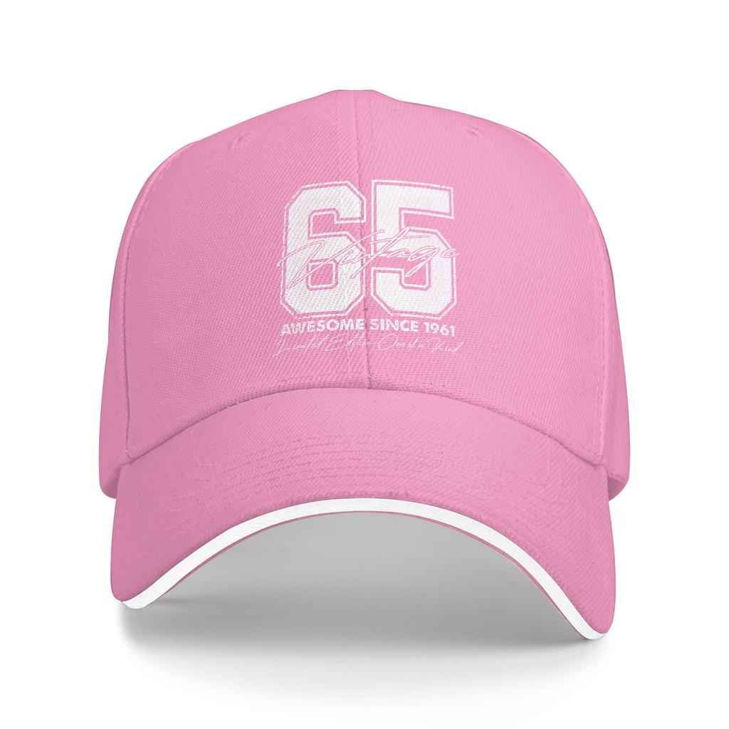 65 Year Old Gifts Vintage 1961 Limited Edition 65th Birthday Baseball Cap Kpop Rock Sun-Proof Hip Hop Hats Custom Baseball Caps