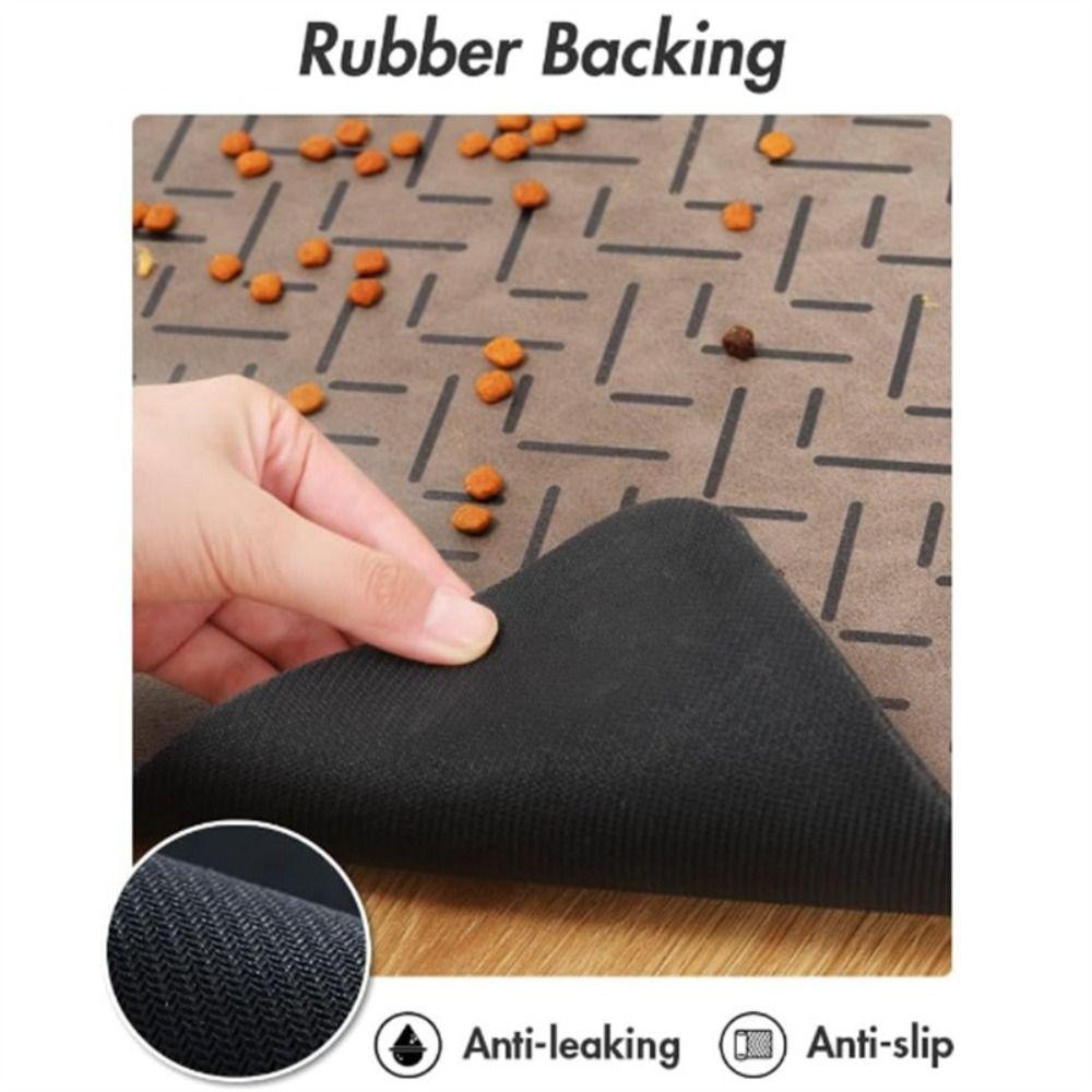 Quick Dry Pet Feeding Placemat Absorbent Cat Feeder Pad Floor Mat Pet Food Bowl Mat Pet Supplies