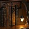 Функциональная подставка для книг с ночником, Декоративный светильник для книжной полки, Винтажный фонарь для библиотеки, Светильники для чтения для книголюбов, Светодиодная лампа для книг, Уголок для чтения