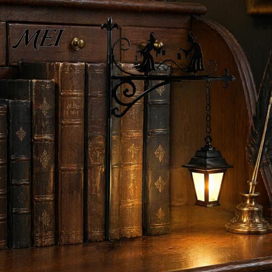 Функциональная подставка для книг с ночником, Декоративный светильник для книжной полки, Винтажный фонарь для библиотеки, Светильники для чтения для книголюбов, Светодиодная лампа для книг, Уголок для чтения