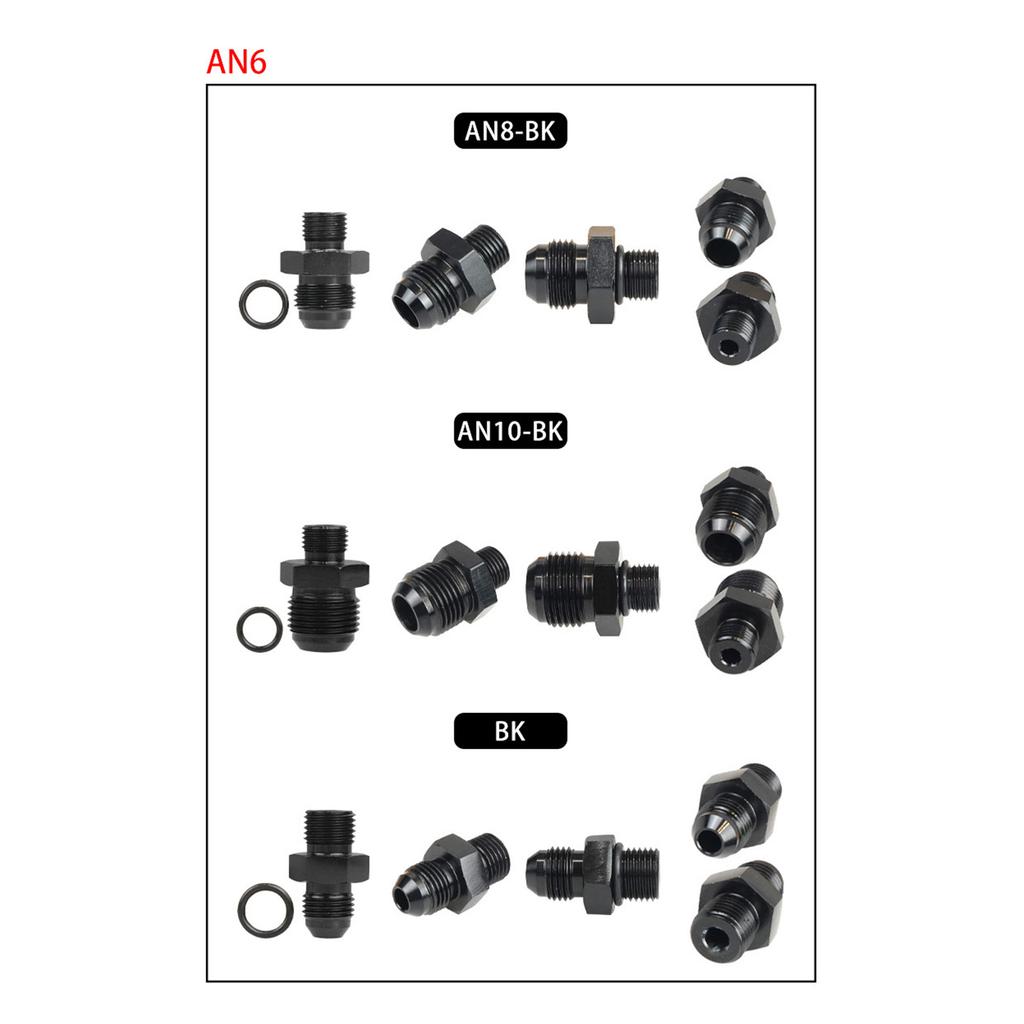 Адаптер фитинг AN6/8/10 Flare к AN6/8/10 ORB Папа с уплотнительным кольцом ORB Папа с боссом под уплотнительное кольцо Адаптер фитинг для топливной рампы топливного насоса