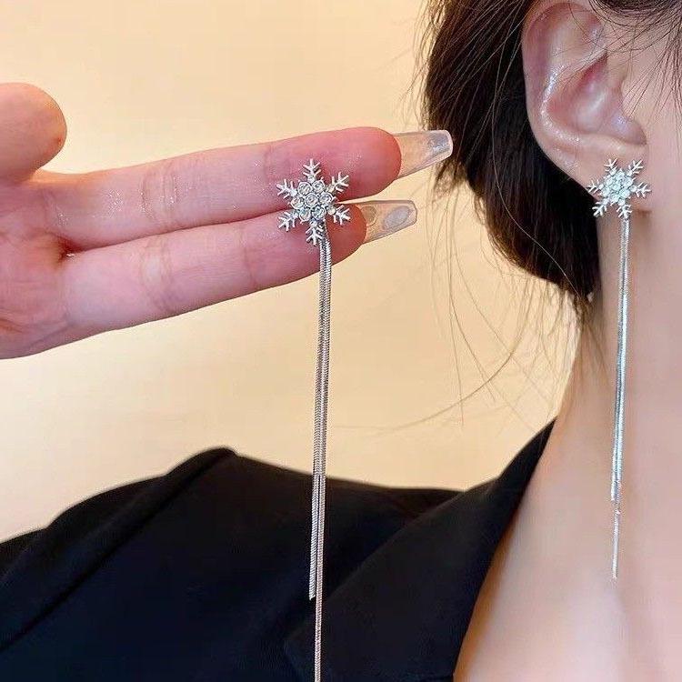 Корейский стиль, клипса для уха без прокола с длинной кисточкой, дизайн с жемчужной бабочкой для женщин - Высококачественная, Крутая мода.