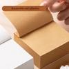 400 Sheets Thick Brown Kraft Paper Sticky Notes - Tear-off Adhesive Reminder Pads for Home & Office Organization,Office Supplies
