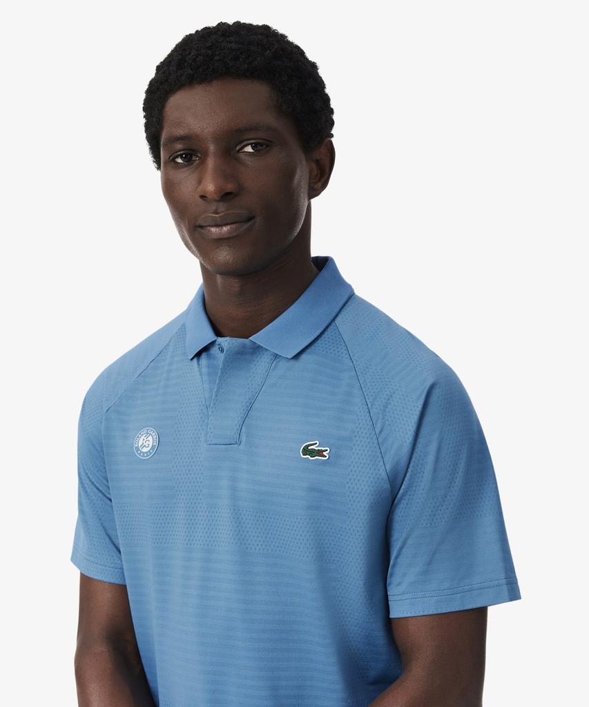 LACOSTE Men'S Roland Garros Aop Modified Collar Polo Shirt Dh0333-56G Jbk